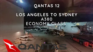 Qantas A380 ✈️ Los Angeles to Sydney QF12 Economy Class