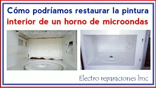 Cómo podríamos pintar el microondas por dentro. - How to paint microwave oven.