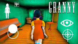 How to play as Squid Game Doll in Granny Chapter 2! Funny moments at granny's house!