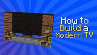 ✗ Minecraft: How to build a modern TV | Tutorial