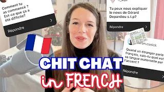 Chit Chat in Slow French for 20 minutes (FR/EN Subs)