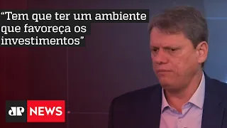 Tarcisio de Freitas fala sobre eficácia das obras públicas em São Paulo