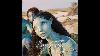 Lo’ak & Tsireya as "Sparks Fly" #avatar #avatar2 #avatarthewayofwater #loak #tsireya