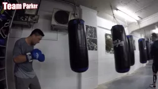 Joseph Parker 2016 - Joe & John Parker On The Heavy Bag