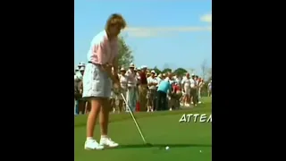 Golfer hits the crowd twice!