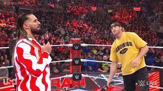 Logan Paul knocks out Seth Rollins - WWE RAW 3/6/2023