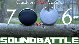 H/K Studio7 vs Studio 6 Outdoors At Max Volume | Binaural Sound Samples