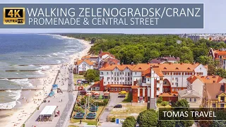 WALKING ZELENOGRADSK CRANZ PROMENADE & STREETS 4K - ПРОГУЛКА ЗЕЛЕНОГРАДСК КРАНЦ ПРОМЕНАД & УЛИЦЫ