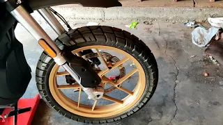 How To Static Balance Motorcycle Wheels While Wheels Are On The Bike.