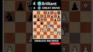 geller vs. smyslov the unconventional pawn storm#youtube #trending  #chess #shortsvideo