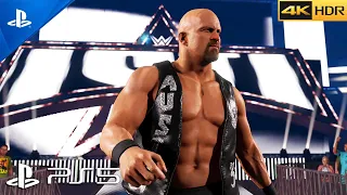 (PS5) WWE 2K23 is AMAZING | Stone Cold Steve Austin vs Bret Hart | Ultra Graphics [4K 60FPS HDR]