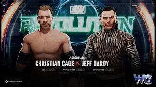 AEW Fight Forever: Ladder Match - Christian Cage vs. Jeff Hardy [FULL MATCH GAMEPLAY]