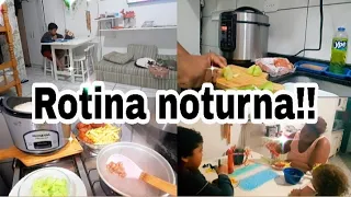 ROTINA NOTURNA SOZINHA COM AS CRIANÇAS + A MELHOR COMIDA DO MUNDO|| Aline Sincera