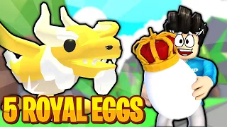 Beim ERSTEN ROYAL Egg SAGENHAFTES Pet bekommen in Adopt Me!