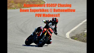 Hypermotard 950 SP Chasing Superbikes @ Buttonwillow Raceway, CA