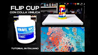 #151 FLPI CUP with GLUE - How To Create CELLS with SILICONE - Fluid Art