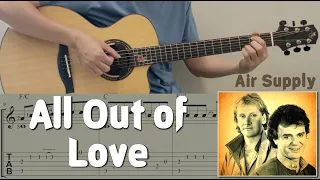 All Out of Love / Air Supply (Guitar) [Notation + TAB]