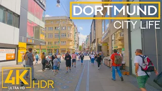 Exploring Cities of Germany in 4K HDR - Relaxing City Life of DORTMUND, German "Green Metropolis"