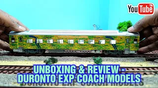 HO Scale Duronto Express Model - Unboxing & Review | Indian Railways LHB Coach Model | train video