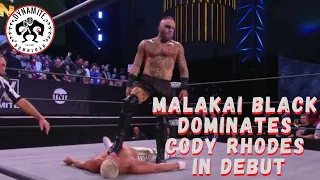 Malakai Black Dominates Cody Rhodes In Debut | AEW Dynamite Homecoming 8/4/21