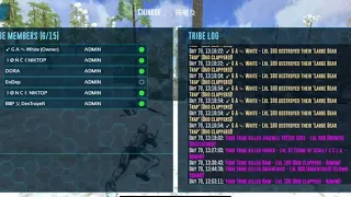 PVP AND RAID IN PVXS SERVER WIPE HACKERS BASE #arkmobile #аркмобайл #pvx