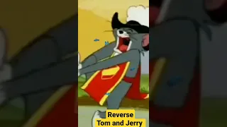 Reverse Tom and Jerry Subscribe please #ytshorts #tomsandjerry #cartoon #funny #comedy #shorts