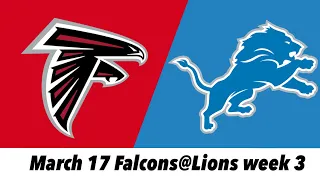 AFL Falcons(0,2)@Lions(1,1)