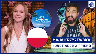 POLAND 🇵🇱 JUNIOR EUROVISION 2023 | Maja Krzyżewska - "I Just Need a Friend" | REACTION