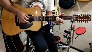 12-струнная акустическая гитара Kasuga T-213 (made in Japan). ПРОДАНА!