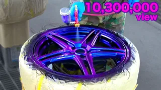 カスタムペイント・Custom painting method / Car wheel changes color / It ’s Another dimension kustom paint