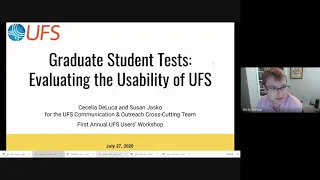 7/27/20 (Parallel Session 1) | UFS Updates, Cloud Computing, Infrastructure, & Computational Perform