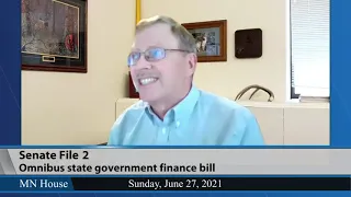 Ways and Means committee approves omnibus state government finance bill  6/27/21