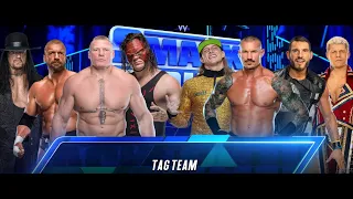 WWE2K23 Undertaker, Triple H, Brock, Kane VS Randy, Cody, Matt, Johnny | Tag Team Match Gameplay