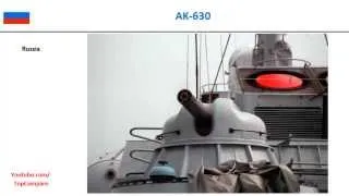 AK-630 or Goalkeeper CIWS, automatic naval defence Key features comparison