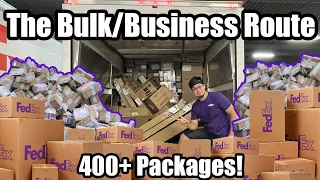 The Most Packages I Delivered In A Day! (FedEx Bulk Route)