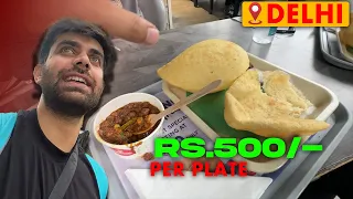 MOST EXPENSIVE CHHOLE BHATURE IN DELHI || Delhi ke sabse mehenge chole bhature | Street Food DILLI