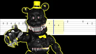 Five Nights at Freddy's 4 SONG by TryHardNinja (Easy Guitar Tabs Tutorial)