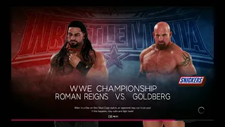 WWE 2K20 PC GAMEPLAY: FULL MATCH Roman Reigns VS Goldberg  (WWE WORLD CHAMPIONSHIP)  Spydy Gamer.