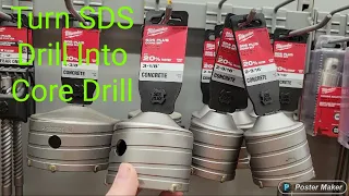 How To Turn A SDS Drill Into A Core Drill