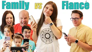 5 Family Members Vs 1 Fiance! Can I Guess Who My Fiance Is?