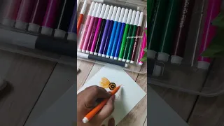 Watercolour pen techniques...How to use ... #painting #youtubeshorts #paintingtechniques