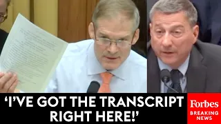 SHOCK MOMENT: Jordan Confronts Dem Witness With Transcript & Audio, Accuses Him Of Lying To Congress