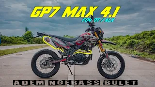 Test Knalpot GP7 MAX 4.1 For KLX/Dtracker || RECOMEND BANGETT