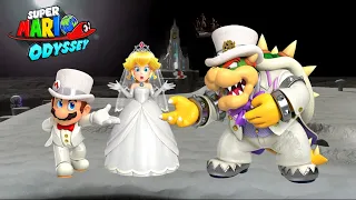 Let's Play Super Mario Odyssey Moon Kingdom (Bowser's Moon Wedding)