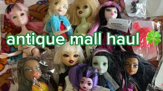 dolls at the antique mall! monster high, ever after high, bratz!