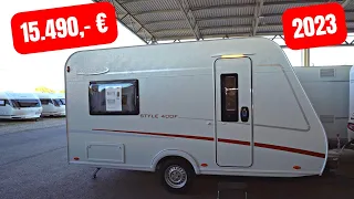 15.490,- €! This cheap MINIHOME will make you TALKLESS! LMC Style 400F. Space thanks to SECRET BED!