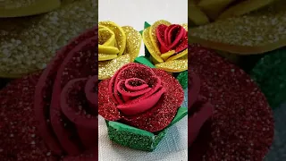 DIY Rose 🌹 Розы из фоамирана за 5 минут своими руками 🌹 Flores de fomi 🌹 DIY Foam Sheet Rose #Shorts