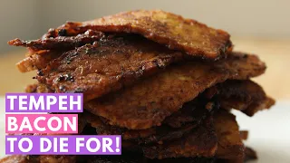 THE BEST VEGAN BACON RECIPE: Tempeh bacon to die for!