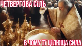 ЧЕТВЕРГОВА сіль ! В чому її ЦІЛЮЩА сила !