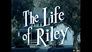 The Life of Riley s1e16 Riley Steps Out, Colorized, Sitcom, William Bendix, Marjorie Reynolds